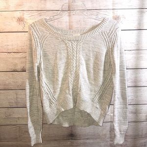 White Cropped Sweater